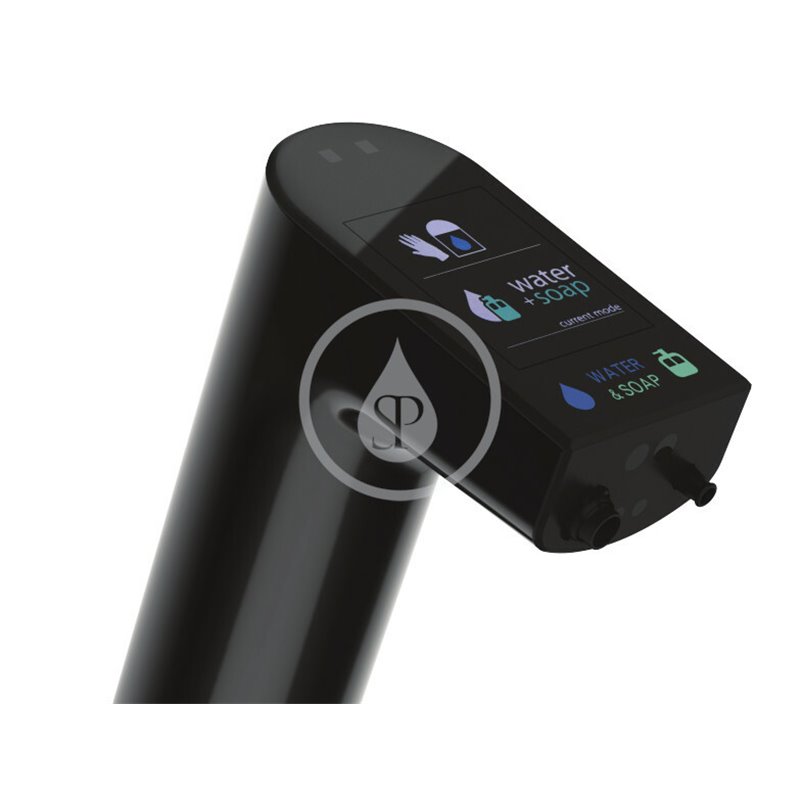 Ideal Standard Senzorová umývadlová batéria s integrovaným dávkovaním mydla, čierna Intellimix A7488B3