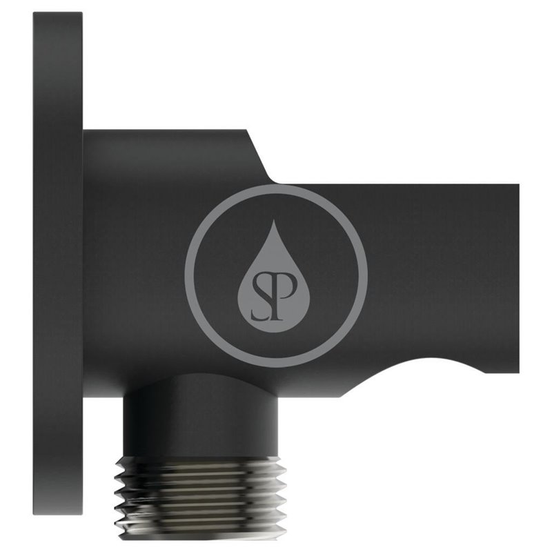Ideal Standard Držiak sprchy s prípojkou, čierna Idealrain BC807XG