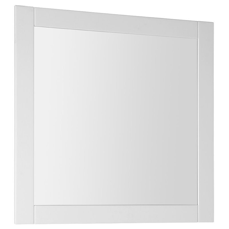 Aqualine FAVOLO zrkadlo v ráme 80x80 cm, biela mat FV080