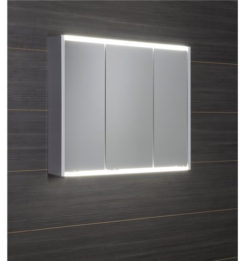 Sapho BATU zrkadlová galerka 80x71x15 cm, 2x LED osvetlenie, biela 1141131