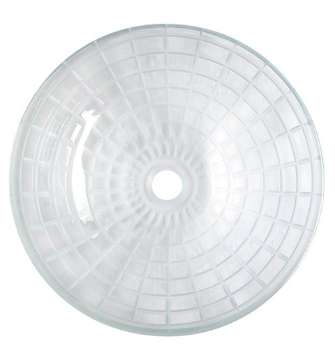 Sapho TOSEMI sklenené gravírované umývadlo, priemer 42 cm, čirá TY153