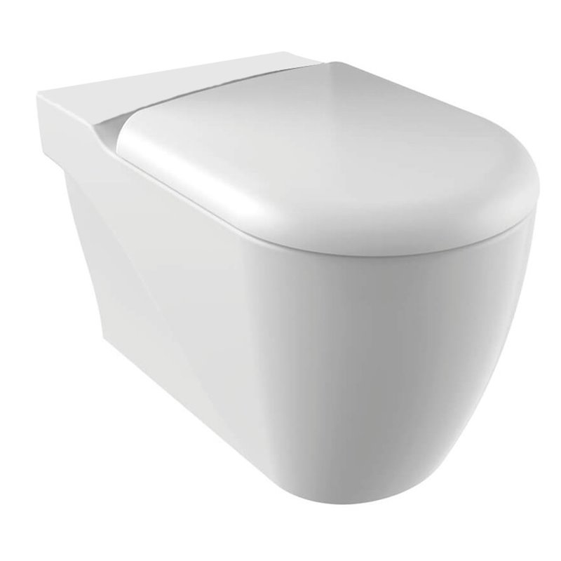 Sapho GRANDE WC misa pre kombi, spodný / zadný odpad, biela GR360-11CB00E-0000
