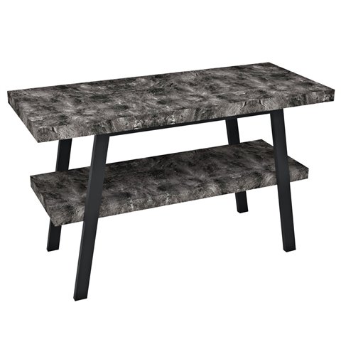 Sapho TWIGA umývadlový stolík 110x72x50 cm, čierna matná/štiepaný kameň VC453-110-9