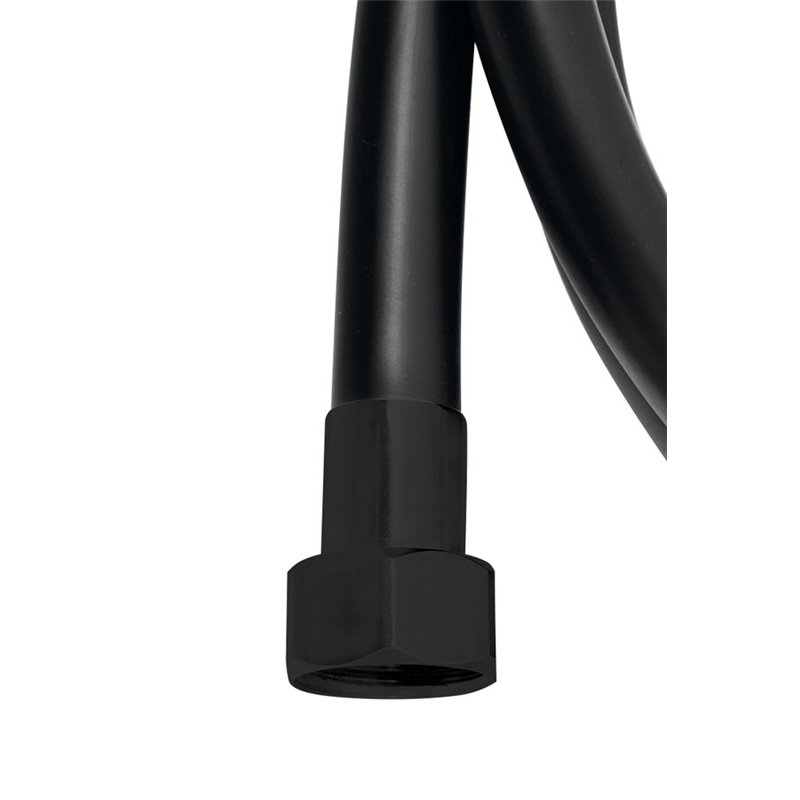 Sapho SOFTLEX plastová sprchová hadica, hladká, 150cm, čierna 1208-17