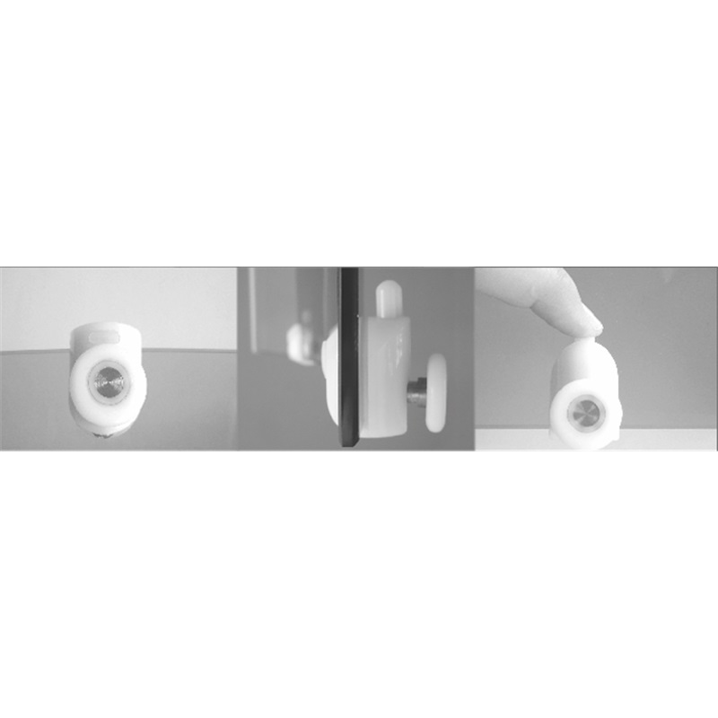 Mereo Sprchový set z Kory Lite, štvrťkruh, 90 cm, chróm ALU, sklo Grape a vaničky z liateho mramoru CK35131ZM