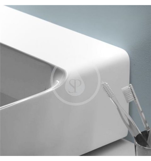 Ideal Standard Umývadlo na dosku 600x450 mm, s prepadom, bez otvoru na batériu, biela Conca Ceram T382201