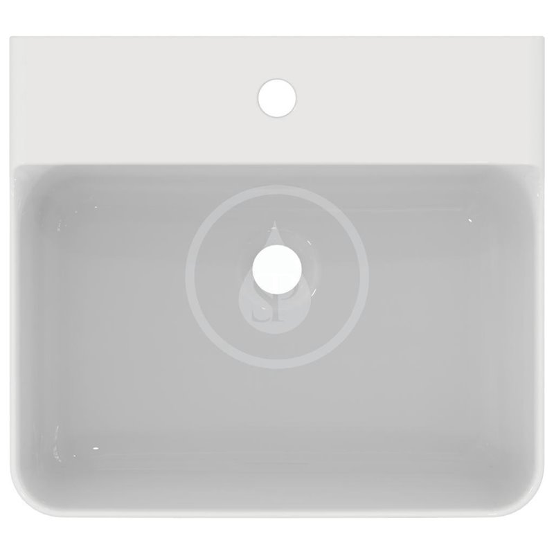 Ideal Standard Umývadlo na dosku 500x450 mm, bez prepadu, otvor na batériu, biela Conca Ceram T381501