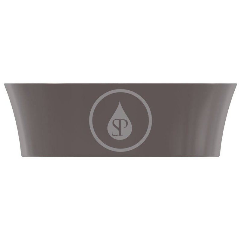 Ideal Standard Umývadlo na dosku, 600x380 mm, bez prepadu, slate grey Ipalyss E1396V5