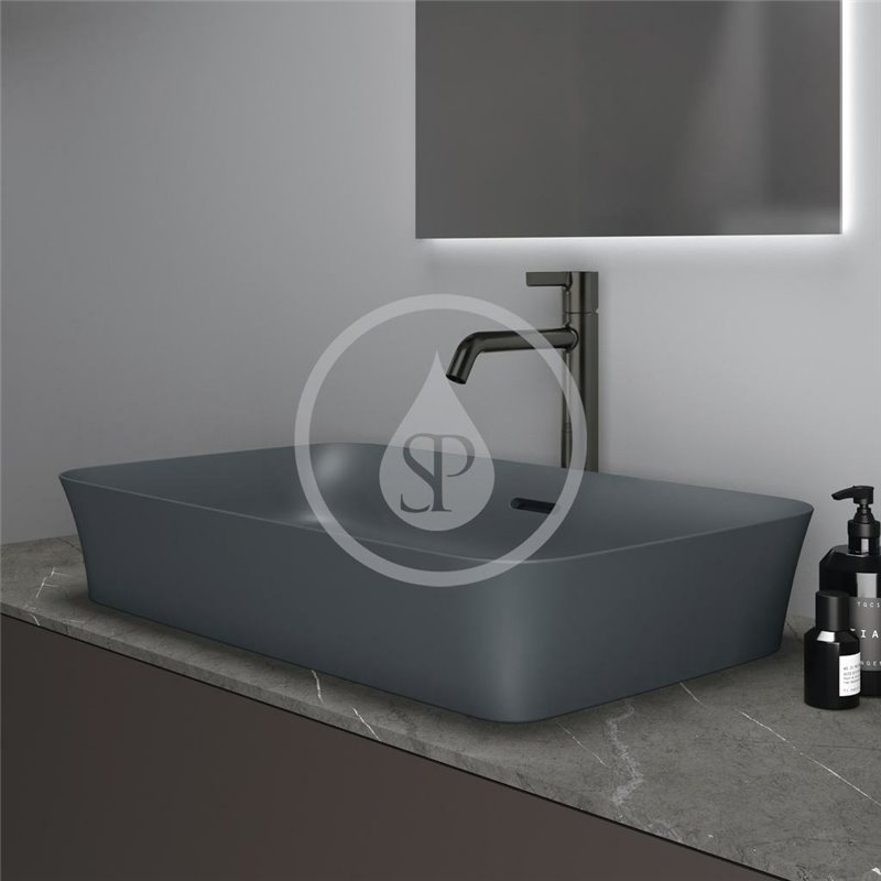 Ideal Standard Umývadlo na dosku, 650x400 mm, s prepadom, slate grey Ipalyss E1887V5