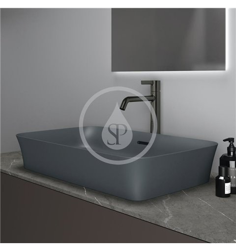 Ideal Standard Umývadlo na dosku, 650x400 mm, s prepadom, slate grey Ipalyss E1887V5