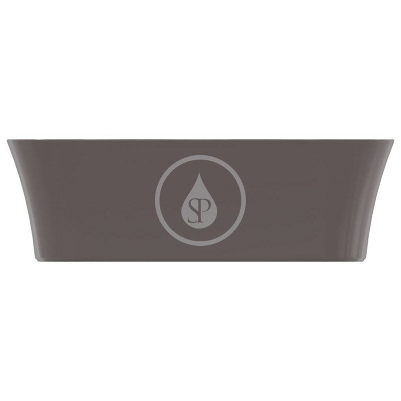Ideal Standard Umývadlo na dosku, 550x380 mm, bez prepadu, slate grey Ipalyss E2076V5
