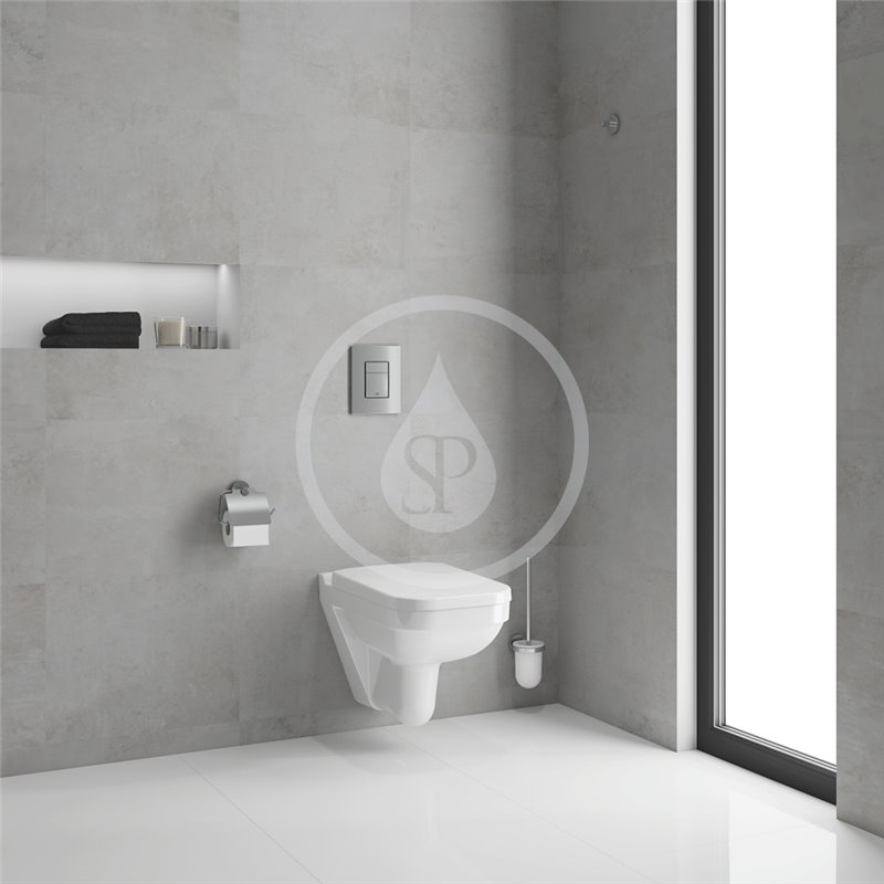Grohe Súprava na závesné WC + klozet a doska softclose, rimless, tlačidlo Even, chróm Solido 39552000