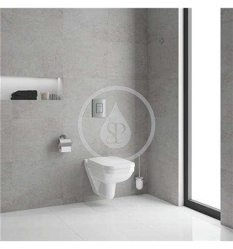 Grohe Súprava na závesné WC + klozet a doska softclose, rimless, tlačidlo Even, chróm Solido 39552000