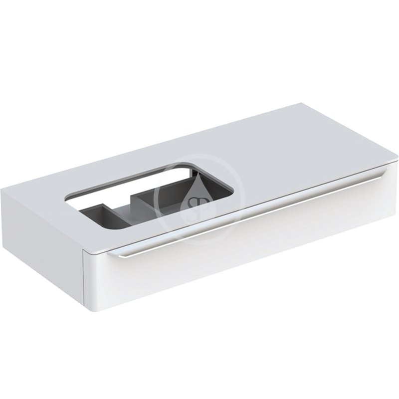 Geberit Umývadlová skrinka, 1150x545x200 mm, 1 zásuvka s LED osvetlením, lesklá biela myDay 824260000