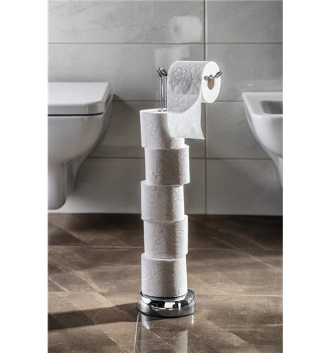 Aqualine MINU stojan na toaletný papier, rezervný s držiakom, chróm MU37