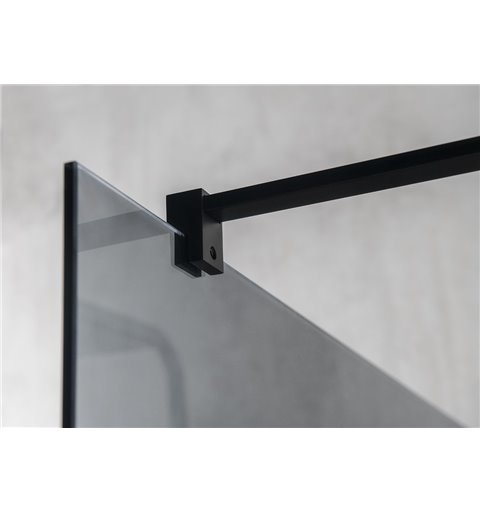 Gelco VARIO BLACK jednodílná zástěna k instalaci ke stěně, čiré sklo, 1300 mm GX1213GX1014