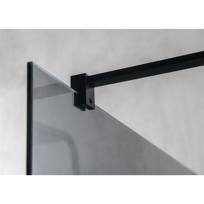 Gelco VARIO BLACK jednodílná zástěna k instalaci ke stěně, kouřové sklo, 700 mm GX1370GX1014