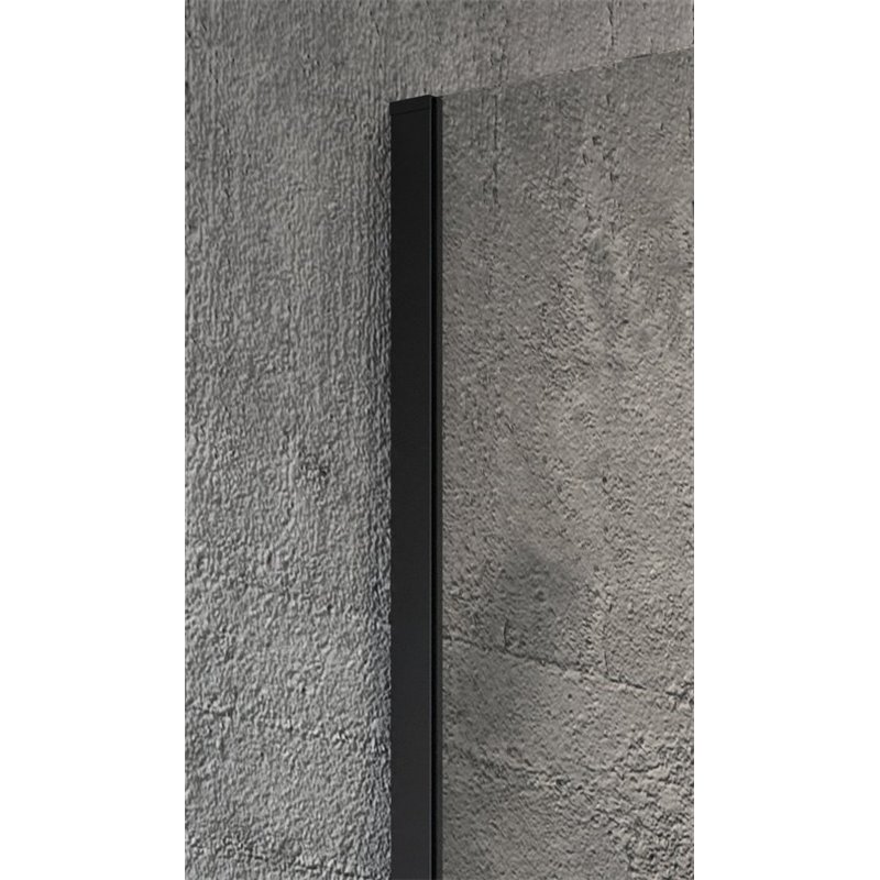 Gelco VARIO BLACK jednodílná zástěna k instalaci ke stěně, čiré sklo, 1000 mm GX1210GX1014