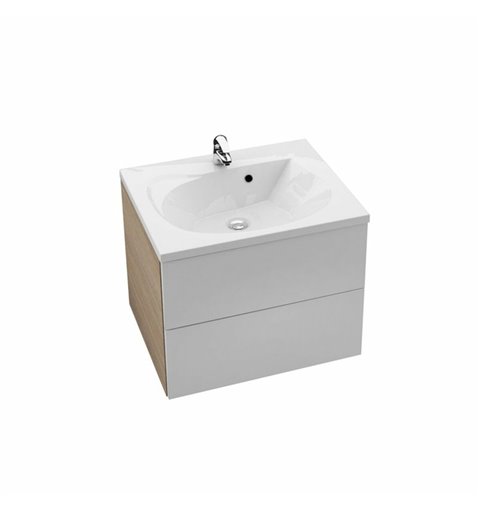 Ravak Kúpeľňová skrinka pod umývadlo Ravak Rosa 76x49 cm cappuccino/biela X000001295