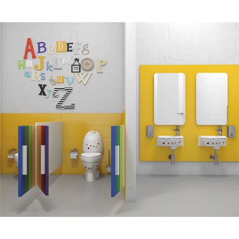Sapho KID detské WC kombi vr.nádržky, spodný odpad, farebná potlač CK301.400.0F.SET