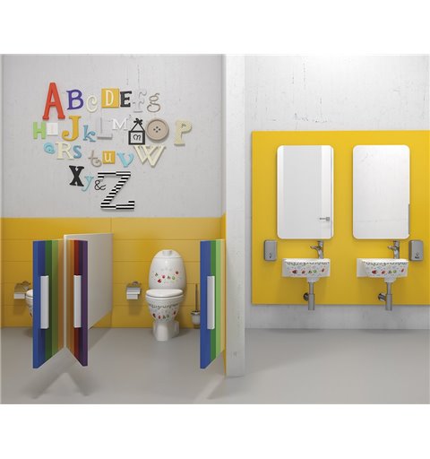 Sapho KID detské WC kombi vr.nádržky, spodný odpad, farebná potlač CK301.400.0F.SET