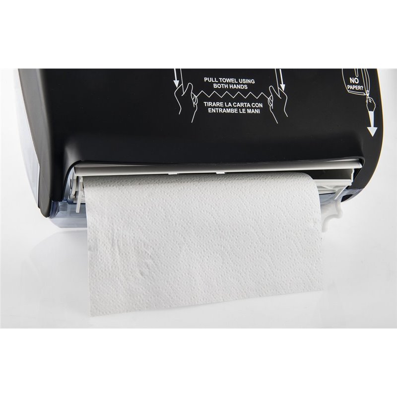 Sapho COLORED automatický zásobník na papírové ručníky, 32x40,5x22,4cm, ABS, černá mat A78050NE