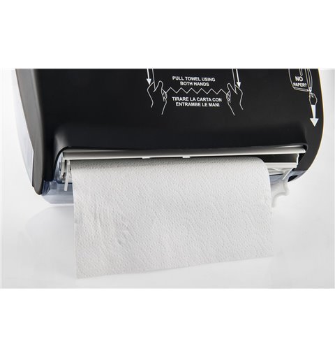 Sapho COLORED automatický zásobník na papírové ručníky, 32x40,5x22,4cm, ABS, černá mat A78050NE