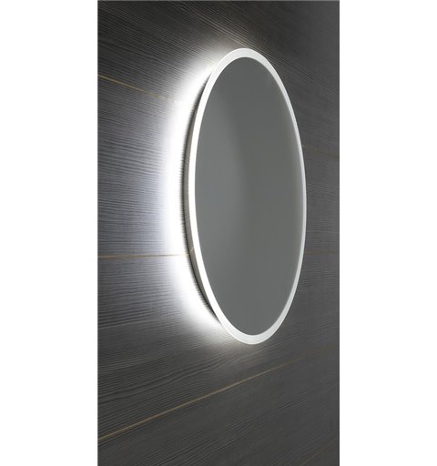 Sapho VISO LED podsvietené guľaté zrkadlo, priemer 80cm VS080