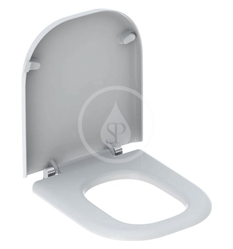 Geberit Bezbariérové WC sedadlo Square, duroplast, biela Selnova Comfort 500.793.01.1