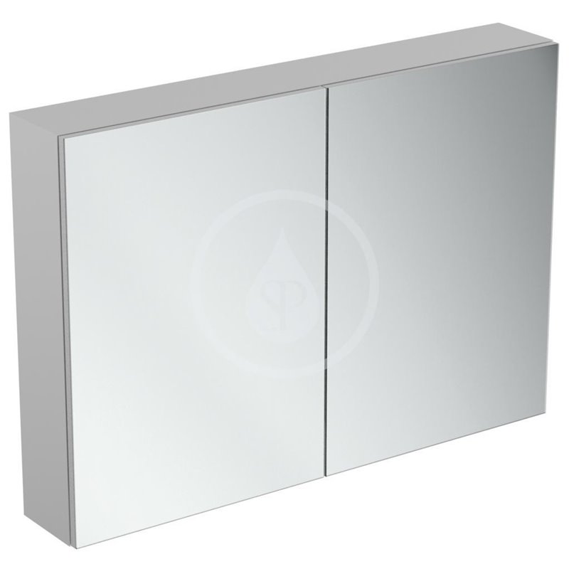 IDEAL STANDARD Zrkadlová skrinka s LED osvetlením a zásuvkou, 1000x700 mm, hliník T3498AL