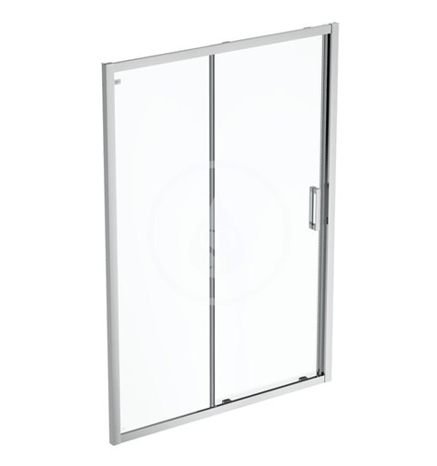 Posuvné sprchové dvere, dvojdielne, 1000 mm, silver bright/číre sklo K9273EO