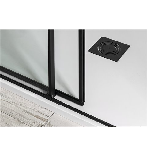 Polysan ALTIS LINE BLACK sprchové dvere  1070-1110mm, výška 2000mm, sklo 8mm AL3912B