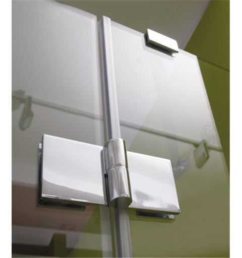 AQUATEK BETTER R13 100 x 80cm ľavý sprchový kút obdĺžnikový, profil chróm, sklo číre, BETTERR13CH100X8062L