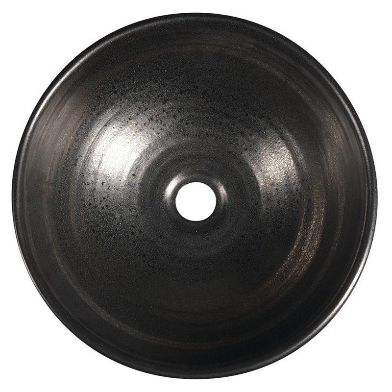 Sapho ATTILA keramické umývadlo, priemer 42,5 cm,  keramické, metalická meď DK010