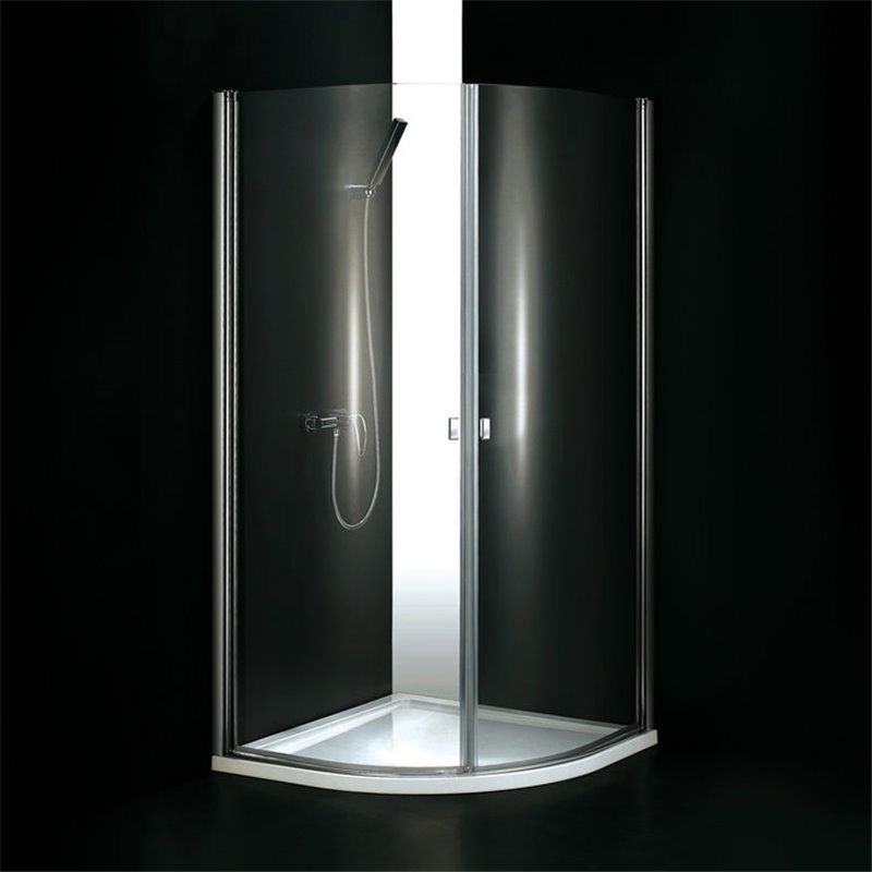Aquatek Glass S2 sprchovací kút štvrťkruhový 90x90cm, profil chróm, sklo číre GLASSS2CH9062