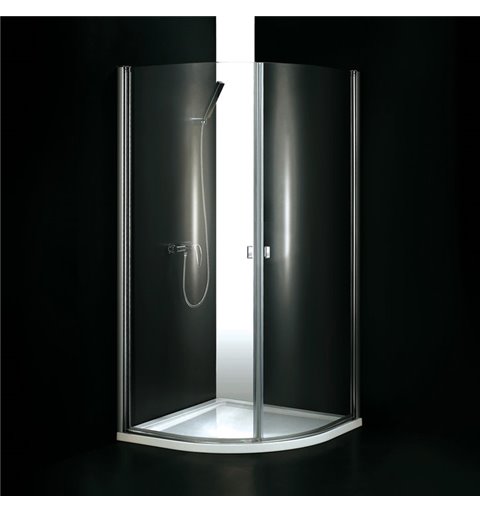 Aquatek Glass S2 sprchovací kút štvrťkruhový 90x90cm, profil chróm, sklo číre GLASSS2CH9062