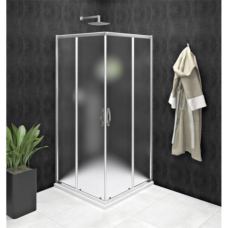 Gelco SIGMA SIMPLY sprchové dvere posuvné pre rohový vstup 1000 mm, sklo BRICK GS2410
