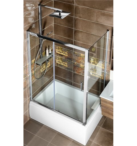 Polysan DEEP hlboká sprchová vanička s konštrukciou, obdĺžnik 110x90x26cm, biela 72372