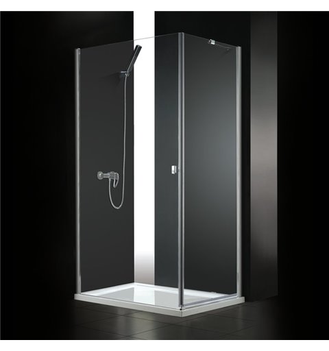 Aquatek Glass R10 sprchovací kút obdĺžnikový, 100x80cm, chróm, sklo číre, výška 195 cm GLASSR10CH100X8062