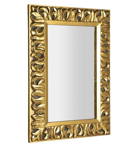 Sapho ZEEGRAS zrkadlo v ráme, 70x100cm, zlatá IN448