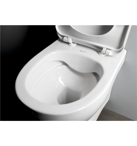 AQUALINE ABSOLUTE WC misa závesná, Rimless, 50x35 cm, biela 10AB02002
