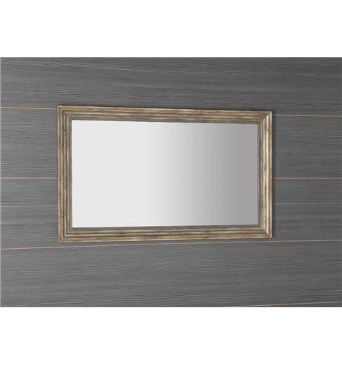 Sapho DEGAS zrkadlo v drevenom ráme 616x1016mm, čierna/starobronz NL731