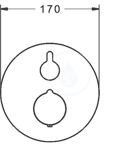Hansa Home - Termostatická sprchová batéria pod omietku, chróm (88619045)