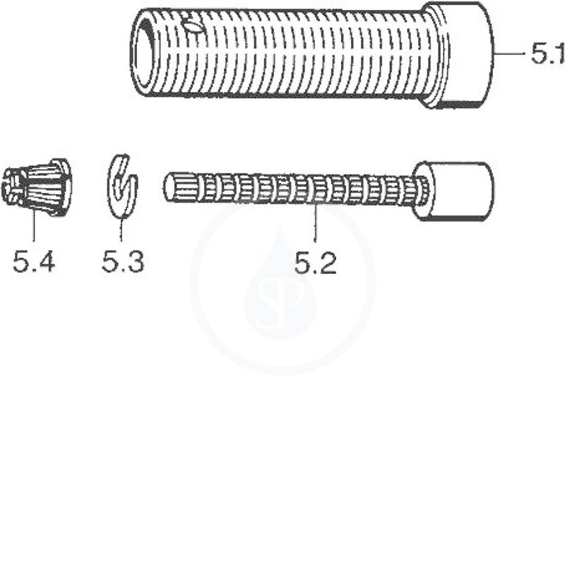 Hansa Príslušenstvo - Predlžovacia súprava 80 mm na podomietkové ventily (59910424)