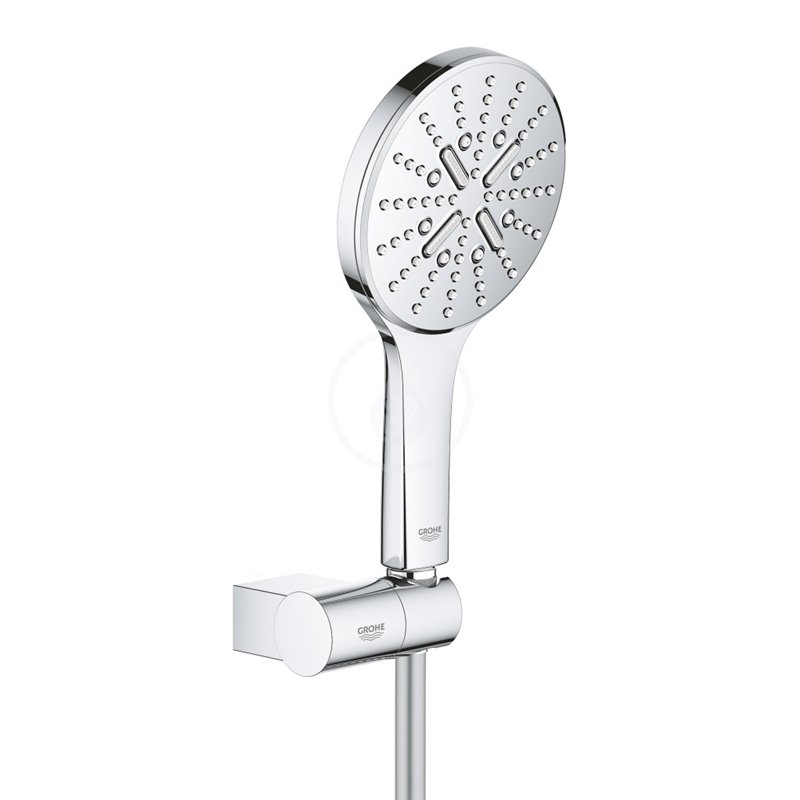 Grohe Rainshower SmartActive - Súprava sprchovej hlavice 130 9,5 l/min, 3 prúdy, držiaku a hadice, chróm (26580000)