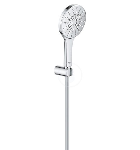 Grohe Rainshower SmartActive - Súprava sprchovej hlavice 130 9,5 l/min, 3 prúdy, držiaku a hadice, chróm (26581000)