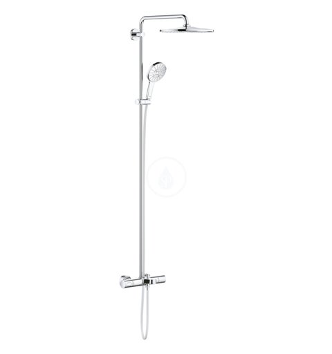 Grohe Rainshower SmartActive - Sprchový set 310 s vaňovým termostatom na stenu, 9,5 l/min, 3 prúdy, chróm (26657000)