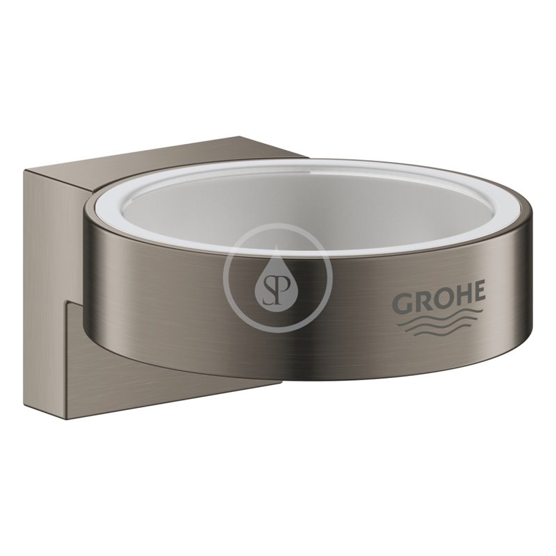 Grohe Selection - Držiak pohára/mydlovničky, kefovaný Hard Graphite (41027AL0)