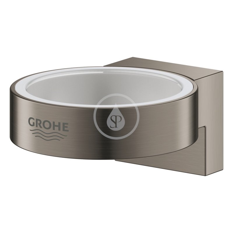 Grohe Selection - Držiak pohára/mydlovničky, kefovaný Hard Graphite (41027AL0)