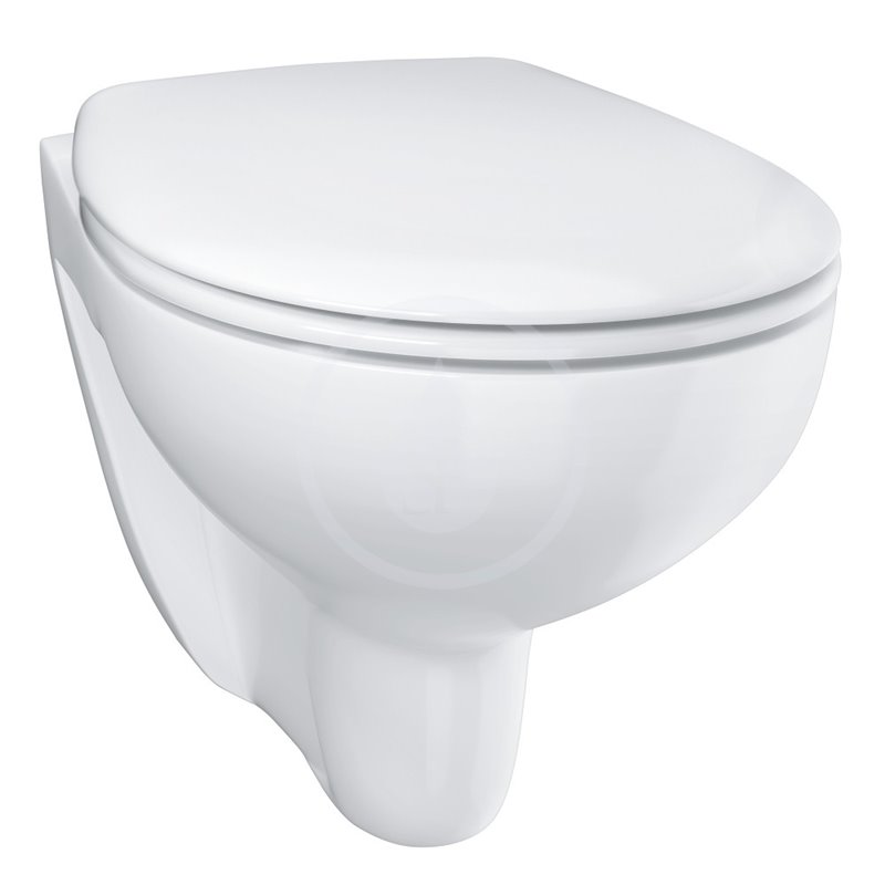 Grohe Bau Ceramic - Závesné WC so sedadlom SoftClose, rimless, alpská biela (39351000)